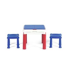 Keter 3 в 1 для игр с конструктором столик и 2 табуретки