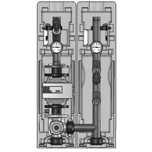 Насосная группа с трехходовым смесителем Meibes FL-MK 2" с насосом Grundfos MAGNA3 50-100F