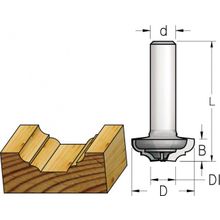 Фреза WPW RR32002 псевдофиленка Z2+1 римская R5,5 D31,8 B хвостовик 12