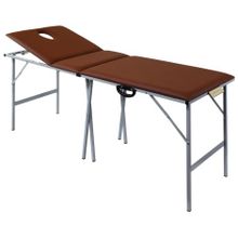Складной трехсекционный массажный стол Heliox 185х62см со стальным каркасом