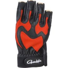 Перчатки GM-7200 Glove, Black Red, L Gamakatsu