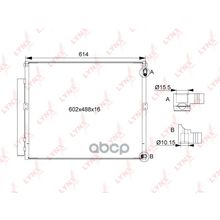 Радиатор Кондиционера С Осушителем Lexus Gx470 (01-09) LYNXauto арт. RC0491