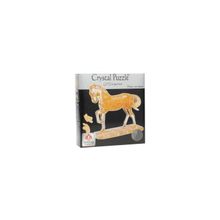 Игра головоломка CRYSTAL PUZZLE Лошадь, золотая (91101)