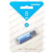 Флешка 8 Gb SmartBuy V-Cut Blue