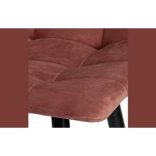 Tetchair Стул барный CHILLY (mod.7095б), коралловый barkhat 15  черный