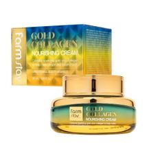 Крем для лица питательный с золотом и коллагеном Farmstay Gold Collagen Nourishing Cream 55мл