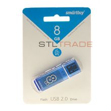 SB8GBGS-B, 8GB USB 2.0 Glossy series, Blue, SmartBuy