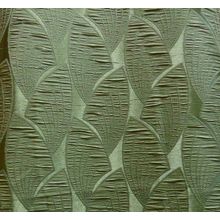 Портьерная ткань Пламя - абстрактые листья Зеленый, болотный