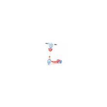 Самокат 3-х колесный Lider Kids XG5307B1 синий красный, игрушка робот