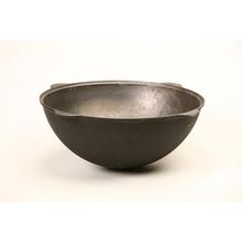 Казан чугунный 6л с крышкой (круглое дно)