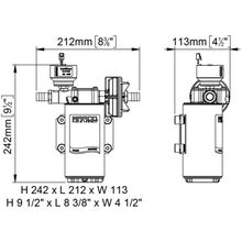 Marco Комплект для мытья палубы Marco DP12 E 16484115 12 24 В 15 л мин 5 бар