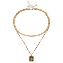 Многослойное колье под золото (арт. 81045-7)