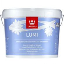 ТИККУРИЛА Луми снежно-белая краска для стен (9л)   TIKKURILA Lumi исключительно белая краска для стен глубокоматовая (9л)