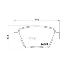 Колодки Тормозные Дисковые | Зад | Skoda Octavia Ii (1z3) 1.6 06.2004 - 06.2013 <=> Vw Jetta Iv (162, 163) 1.6 12.2011 - Brembo арт. P85114