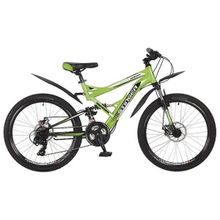 Велосипед подростковый Stinger Versus D 24 (2017) рама 16,5" зеленый