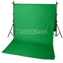 Зеленый тканевый фон хромакей GreenBean Field 300 х 700 Green