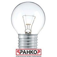 ЭРА лампа накаливания ДШ шарик E27 40W 230V CL