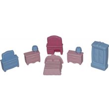 Набор мебели для кукол №1 (6 элементов) (в пакете)