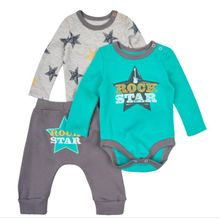 Bembi Комплект  3 предмета: 2 боди+штанишки КП202 б