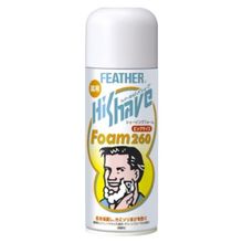 Пена для бритья с лечебным эффектом Экстракт гамамелиса Feather HiShave Foam 260г