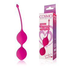 Ярко-розовые вагинальные шарики Cosmo (136332)