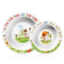 AVENT AVENT Промо SCF708 00 Набор тарелок 2 шт.+ложки 2 шт.с 6 мес. SCF708 00 1