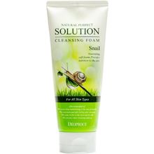 Deoproce Natural Perfect Solution Cleansing Foam Snail 170 мл
