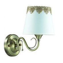 Бра декоративное PLACIDA бронзовый декор.стекло ткань E14 1*40W 2998 1W