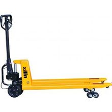 Тележка гидравлическая XILIN BFA г п 2500кг с механическим приводом (полиуретан.колеса)