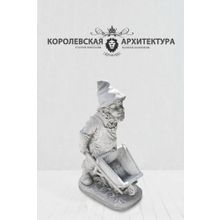 Скульптура гномика с «тачкой» (90 см)