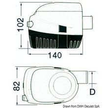 Osculati Attwood Sahara automatic bilge pump 12 V 32 l, 16.502.01