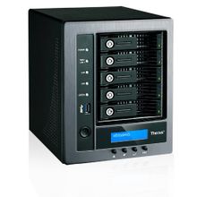 Накопитель nas 5 x 3.5 sata, intel® celeron™, 4gb ddr3, multiple raid, iscsi, usb 3.0, hdmi (n5810) thecus