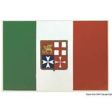 Osculati Adhesive Italy flag 20 x 30 cm, 35.452.81