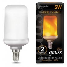 Gauss Лампа светодиодная Gauss LED T65 Corn Flame E14 5Вт 1500K 157401105 ID - 430088