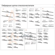 Щетка Стеклоочистителя 650 Мм (26) Гибридная, 3 Адаптера 26 (650 Мм) AIRLINE арт. AWBH650