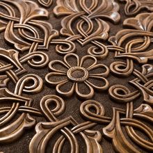 Нарды резные "Орнамент" с цельным рисунком