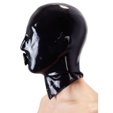 Шлем-маска на голову с отверстием для рта Черный