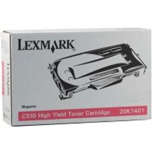 Тонер-картридж LEXMARK C510 (пурпурный, 6600 стр, RC) повышенной ёмкости, 20K1401