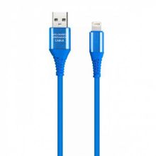 Кабель USB 2.0 Am=>Apple 8 pin Lightning, 1 м, синий, коробка, Smartbuy (iK-512ERGbox blue)