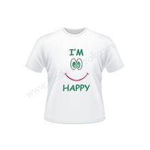 Прикольная футболка "im happy"