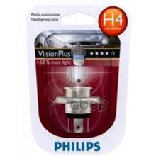 Лампа Галогеновая H4 Visionplus +60% 12v 60 55w P43t-38 B1 Philips арт. 12342VPB1