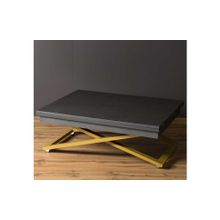 Слайн Стол-трансформер Левмар Cross P03 S90 Антрацит золото