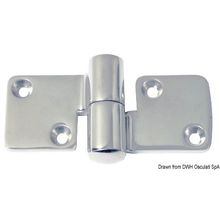 Osculati Hinge mirror polished AISI316 100x50 mm right, 38.512.00