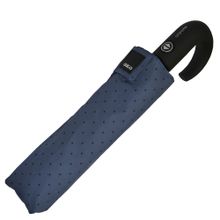 Зонт складной H.621-4 голубой в горошек