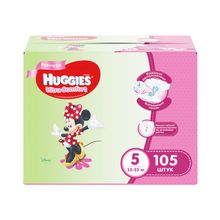 Huggies Ultra Comfort Дисней 5 (12-22 кг) для девочек 105 шт