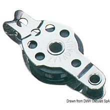 Osculati Mini-block 1pulley on ball bearings w becket 8x25, 55.043.02