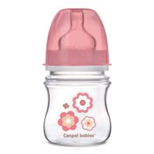 Бутылочка Canpol EasyStart с шир. горл., антикол., PP, 0+ мес., 120 мл, арт. 35 216, цвет розовый