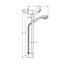 Душевой гарнитур Hansgrohe Crometta 85 3jet Multi UnicaC (27767000) (65 см)