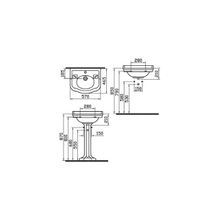 VitrA Efes 6155B003-0001, 65x39 см, встраиваемая сверху