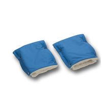 Чудо Чадо На коляску меховые голубые